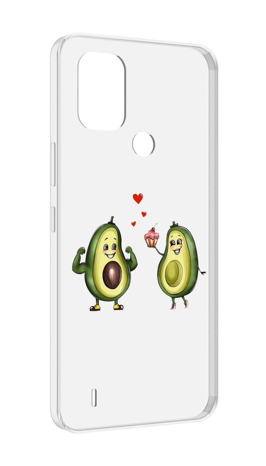 

Чехол MyPads влюбленные-авокадо для Nokia C31, Прозрачный, Tocco