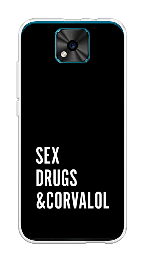 

Чехол на BQ 5533G "Corvalol", Черный;серый;белый, 201850-6