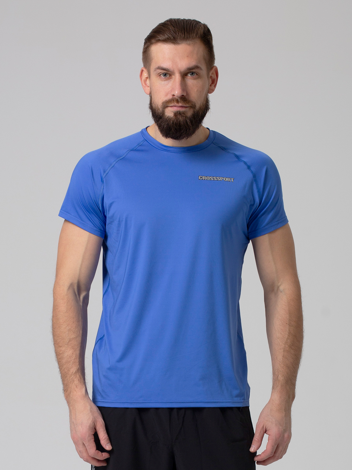 

Футболка мужская CROSSSPORT Фмд-017 голубая 52 RU, Голубой, Фмд-017