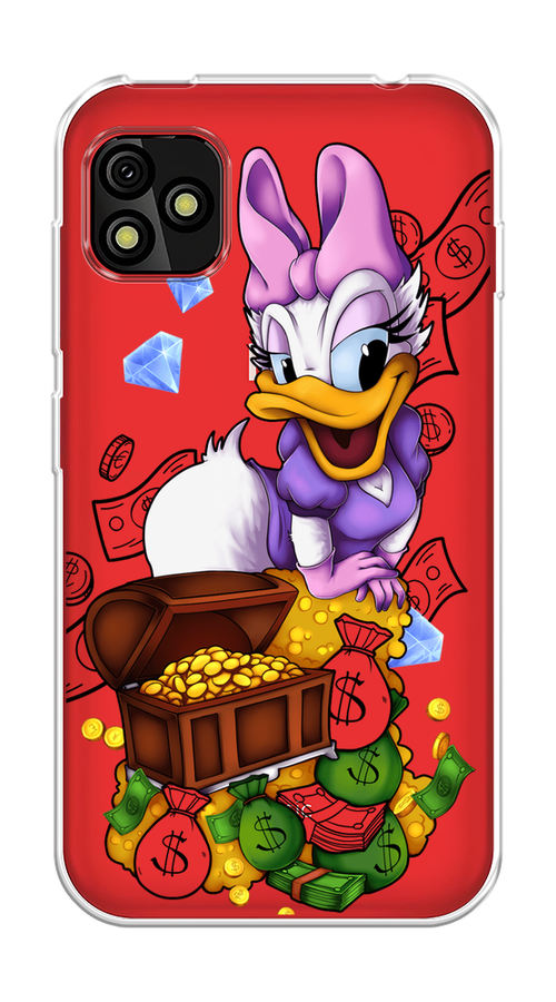 

Чехол на BQ 5060L "Rich Daisy Duck", Коричневый;белый;фиолетовый, 201750-6