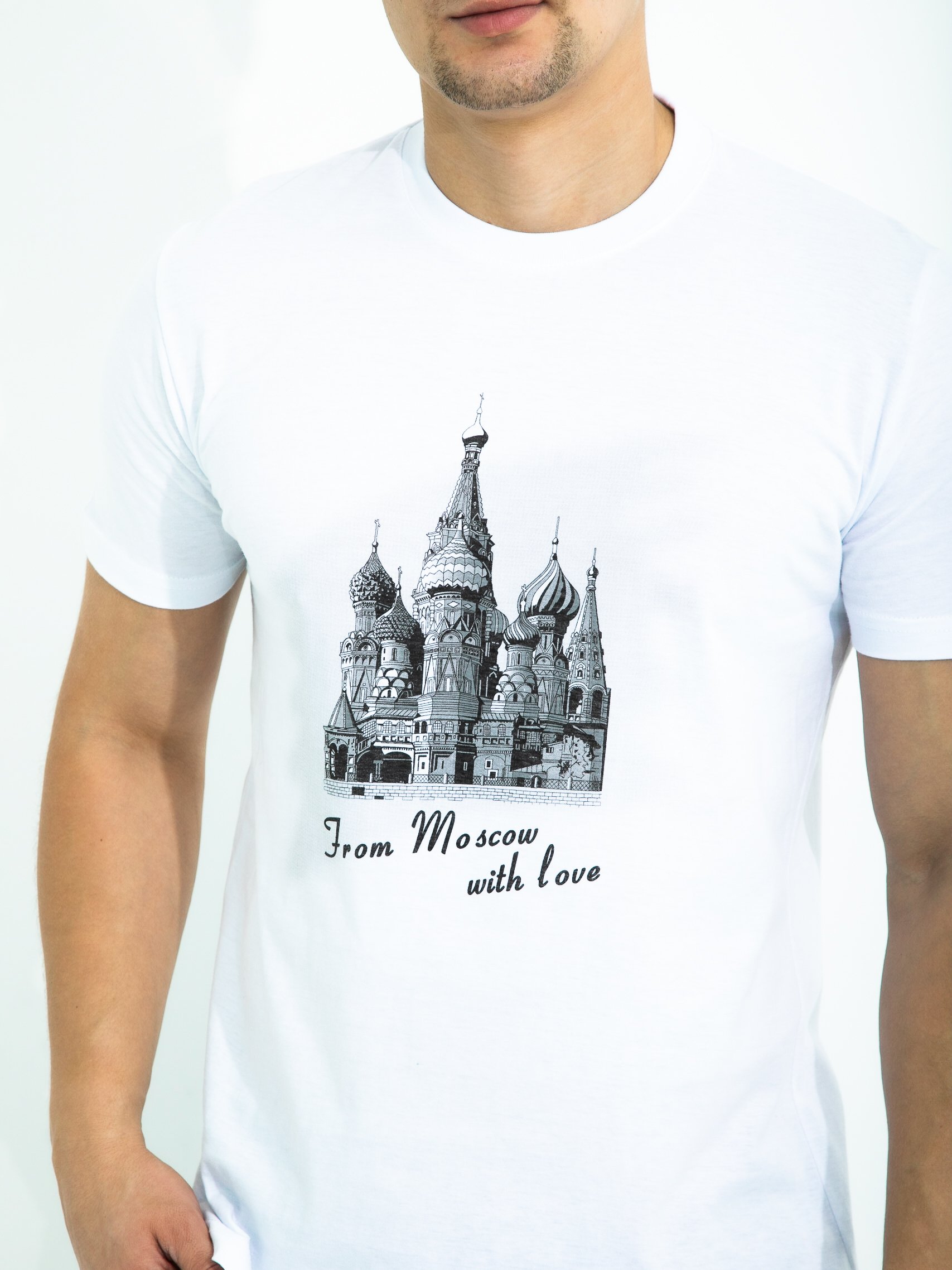 

Футболка мужская 25060 белая 46 RU, Белый, 25060