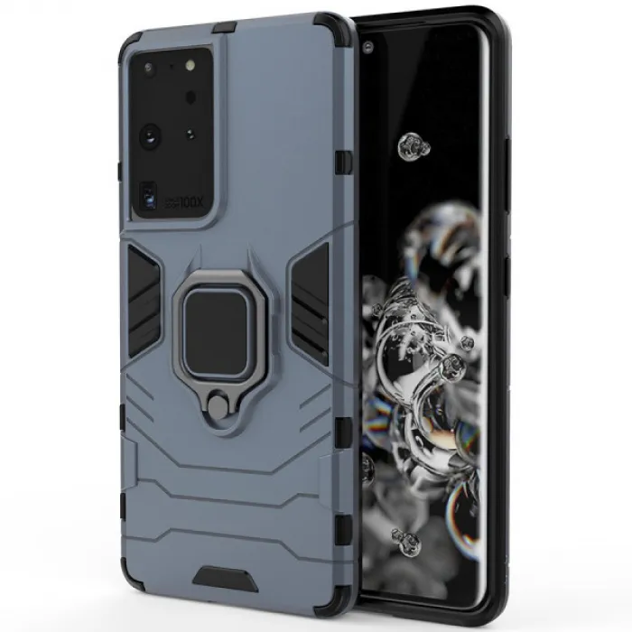 

Чехол под магнитный держатель Epik Transformer Ring для Samsung Galaxy S20 Ultra, Синий, Transformer Ring