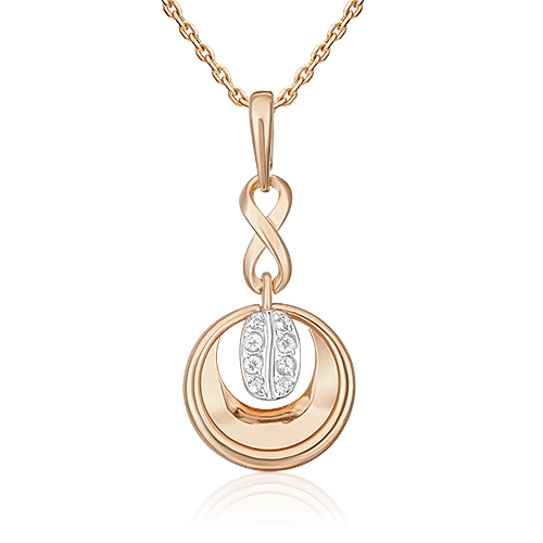 

Кулон из комбинированного золота PLATINA jewelry 03-3326-00-201-1111, топаз, 03-3326-00-201-1111