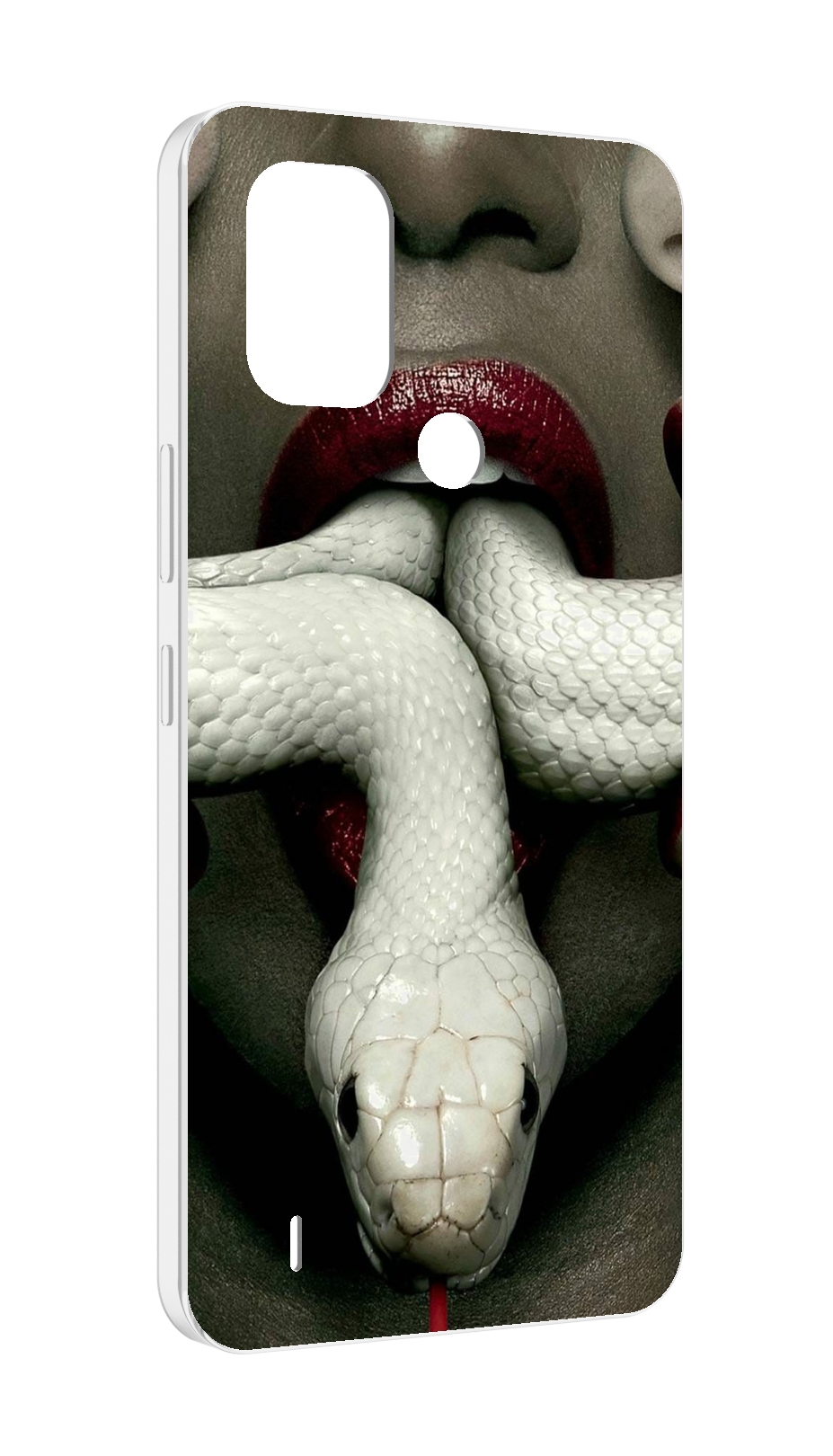 

Чехол MyPads белая-змея для Nokia C31, Прозрачный, Tocco