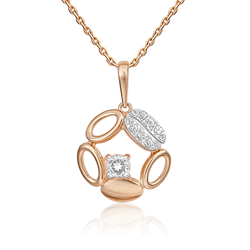 

Кулон из комбинированного золота PLATINA jewelry 03-3321-00-201-1111, топаз, 03-3321-00-201-1111