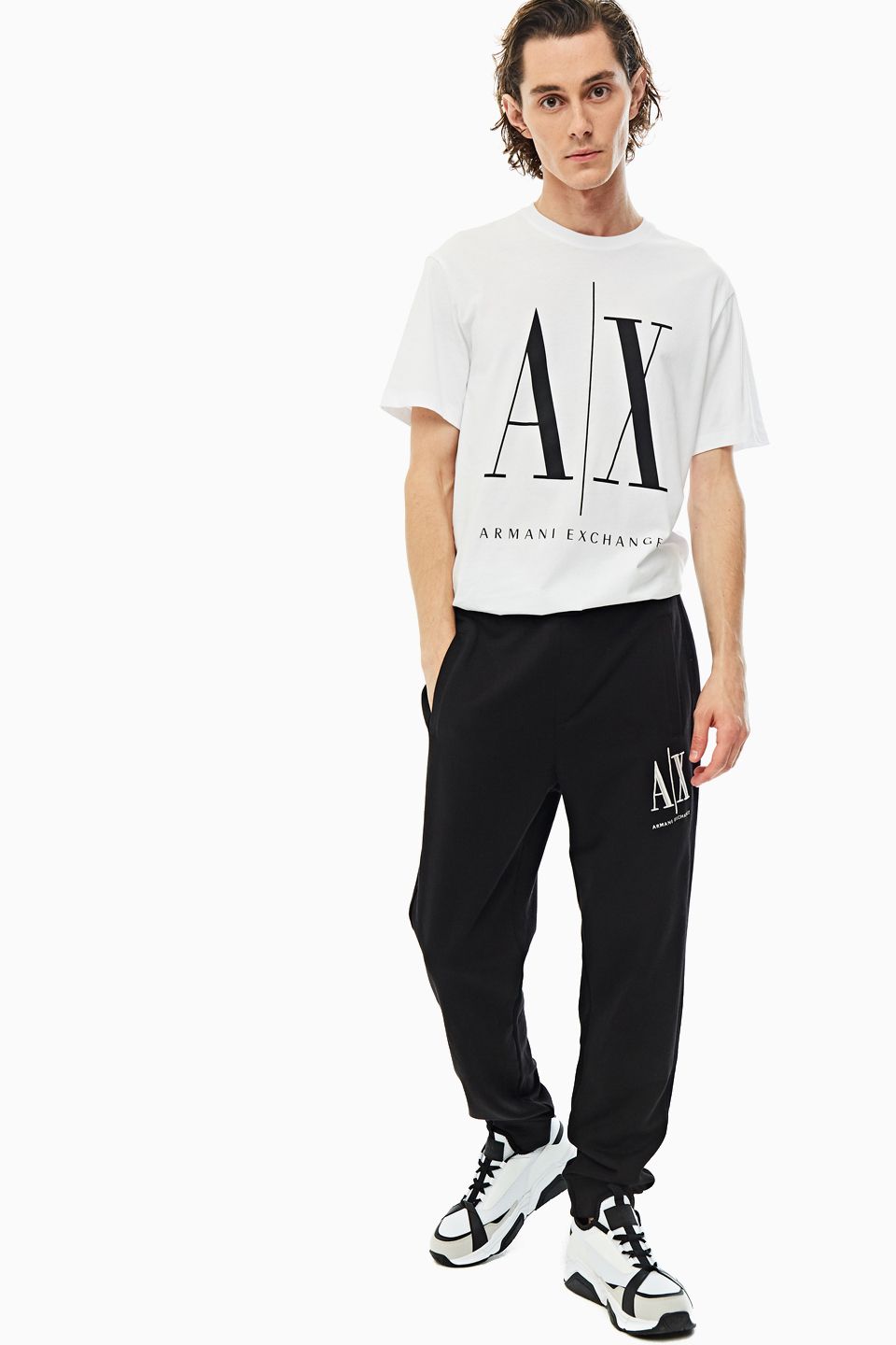 

Спортивные брюки мужские Armani Exchange 8NZPPA ZJ1ZZ черные L, Черный, 8NZPPA ZJ1ZZ