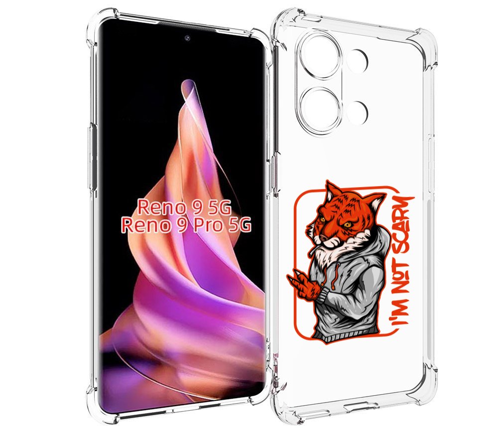 

Чехол MyPads Лис для Oppo Reno 9/Reno 9 Pro, Прозрачный, Tocco