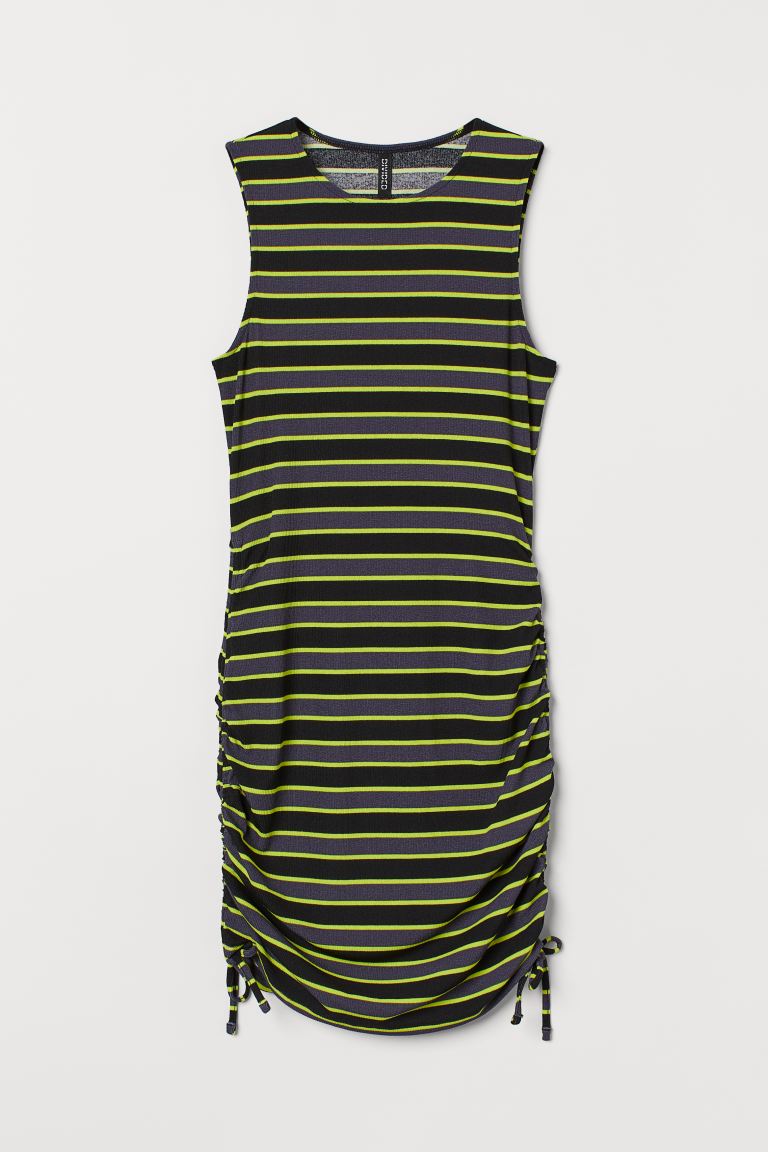 

Платье H&M для женщин, сине-зелёное, размер M, 963242002, Серый, 963242002