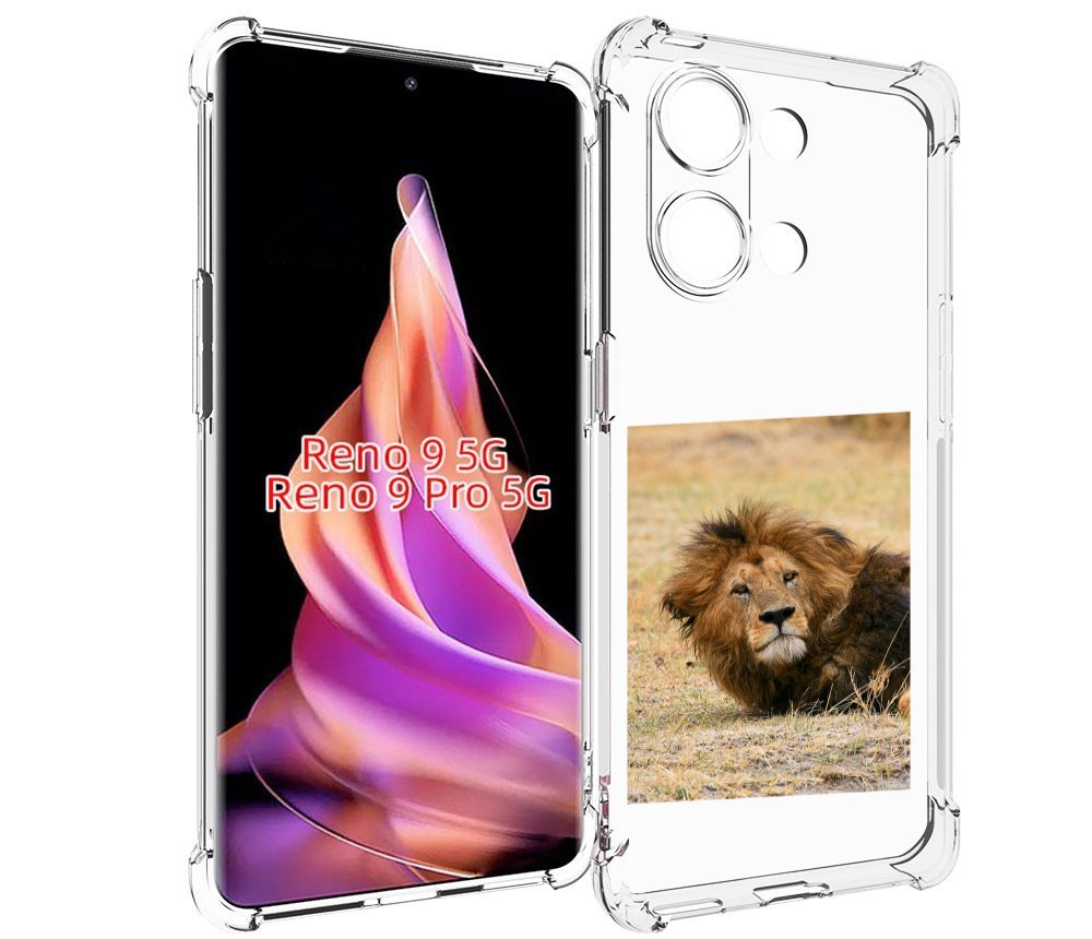 

Чехол MyPads Лев-лежит мужской для Oppo Reno 9/Reno 9 Pro, Прозрачный, Tocco