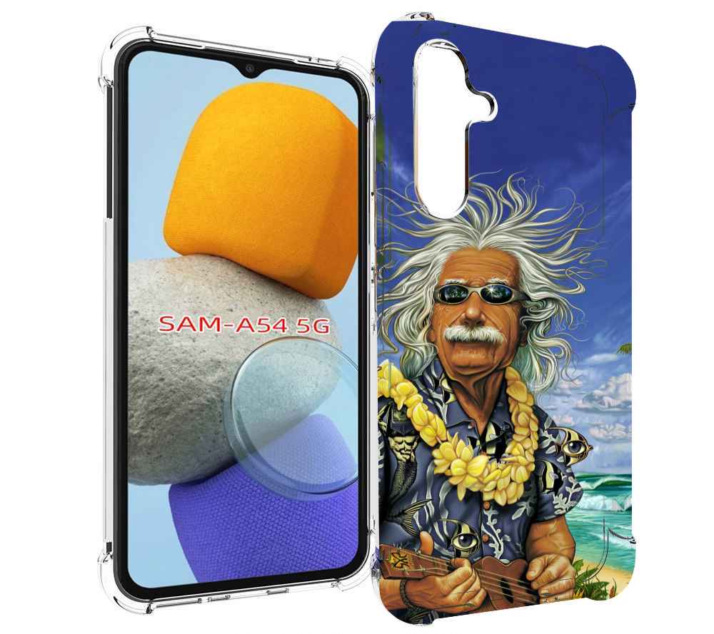 

Чехол MyPads энштейн на отдыхе для Samsung Galaxy A54, Tocco