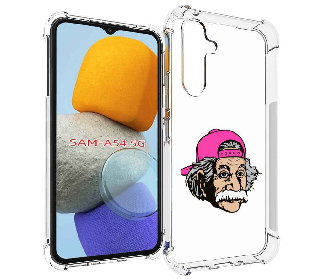 

Чехол MyPads энштейн в кепке для Samsung Galaxy A54, Tocco