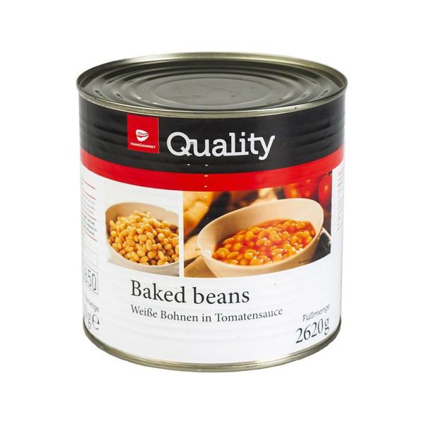 

Фасоль белая Transgourmet Quality запеченная в томатном соусе 2,62 кг