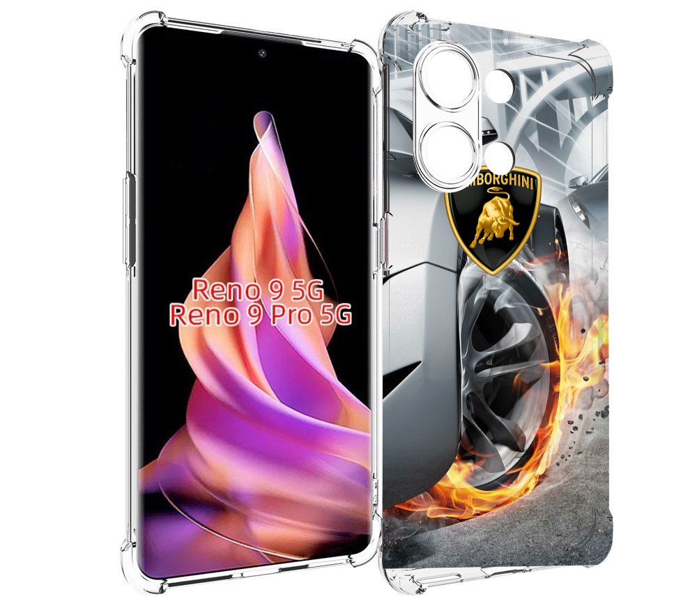 

Чехол MyPads Ламборгини мужской для Oppo Reno 9/Reno 9 Pro, Прозрачный, Tocco