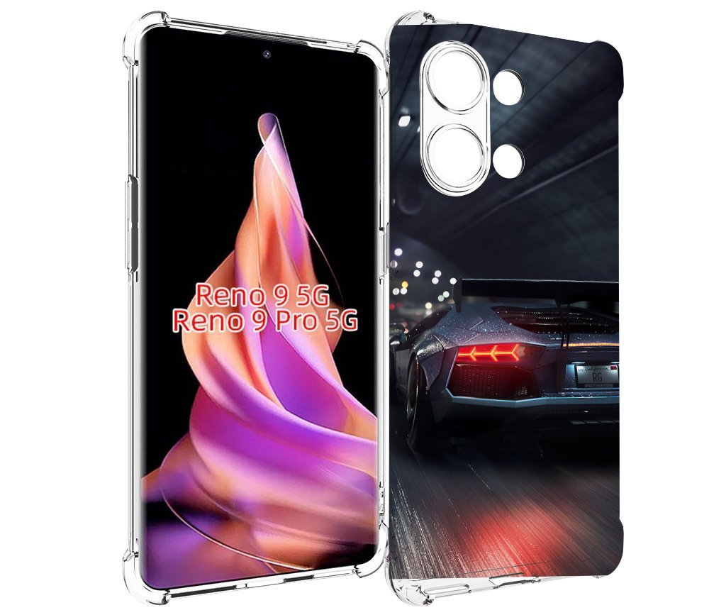 

Чехол MyPads Ламба мужской для Oppo Reno 9/Reno 9 Pro, Прозрачный, Tocco