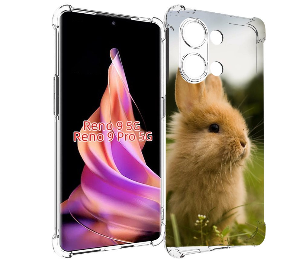 

Чехол MyPads Кролик для Oppo Reno 9/Reno 9 Pro, Прозрачный, Tocco