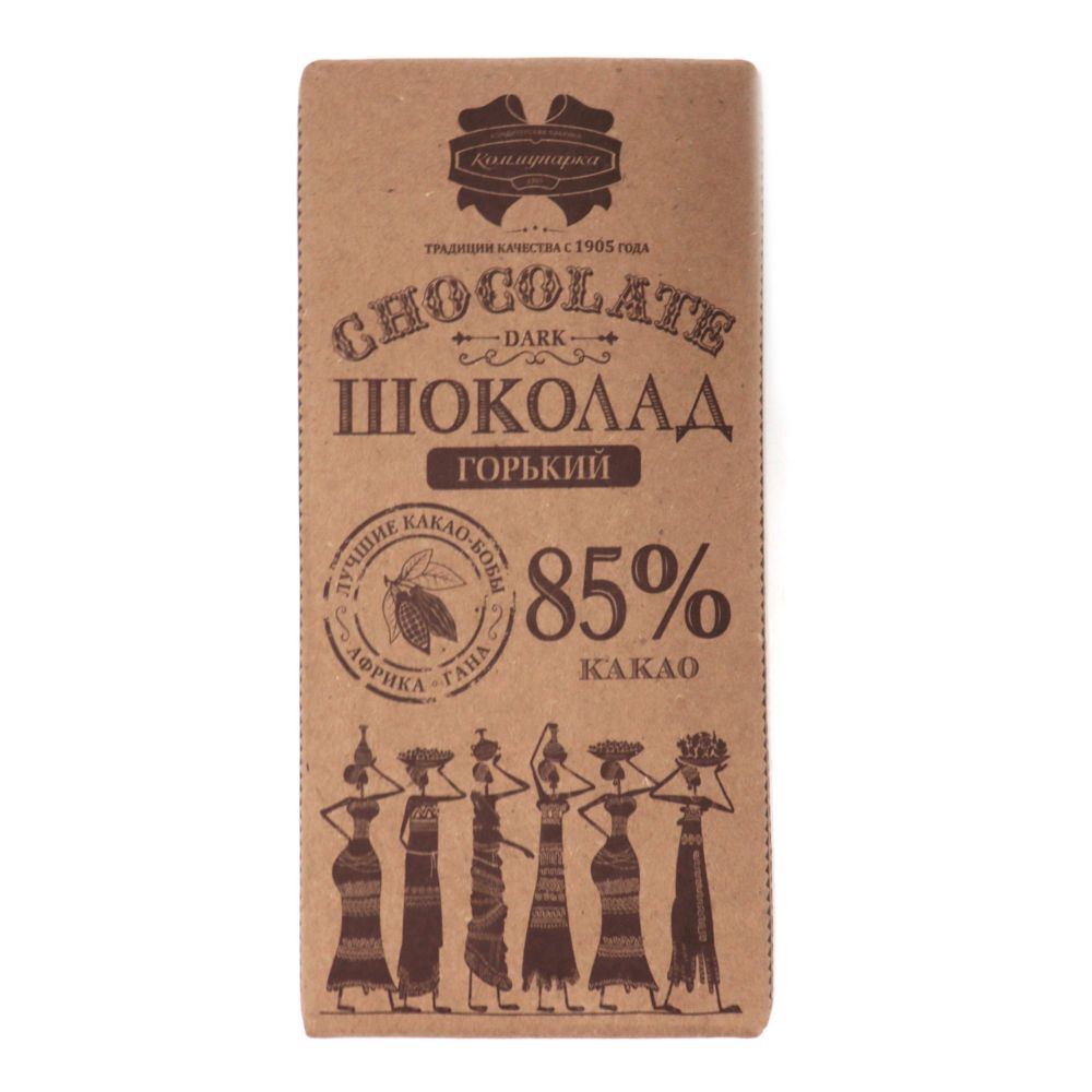 Шоколад Коммунарка горький десертный 85 % какао 85 г