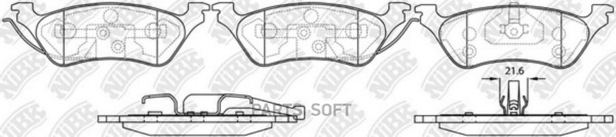 

Тормозные колодки NiBK PN0309