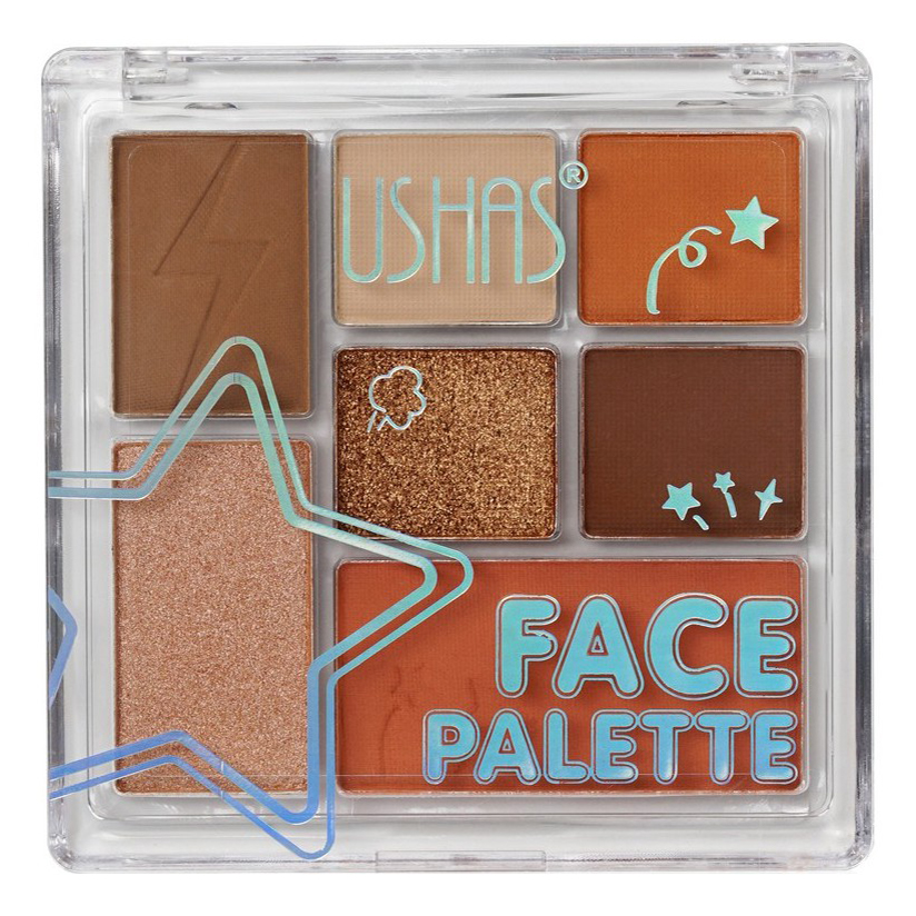 Палетка для макияжа лица Ushas Face Palette 10,8 г jeffree star cosmetics палетка хайлайтеров для лица ice crusher