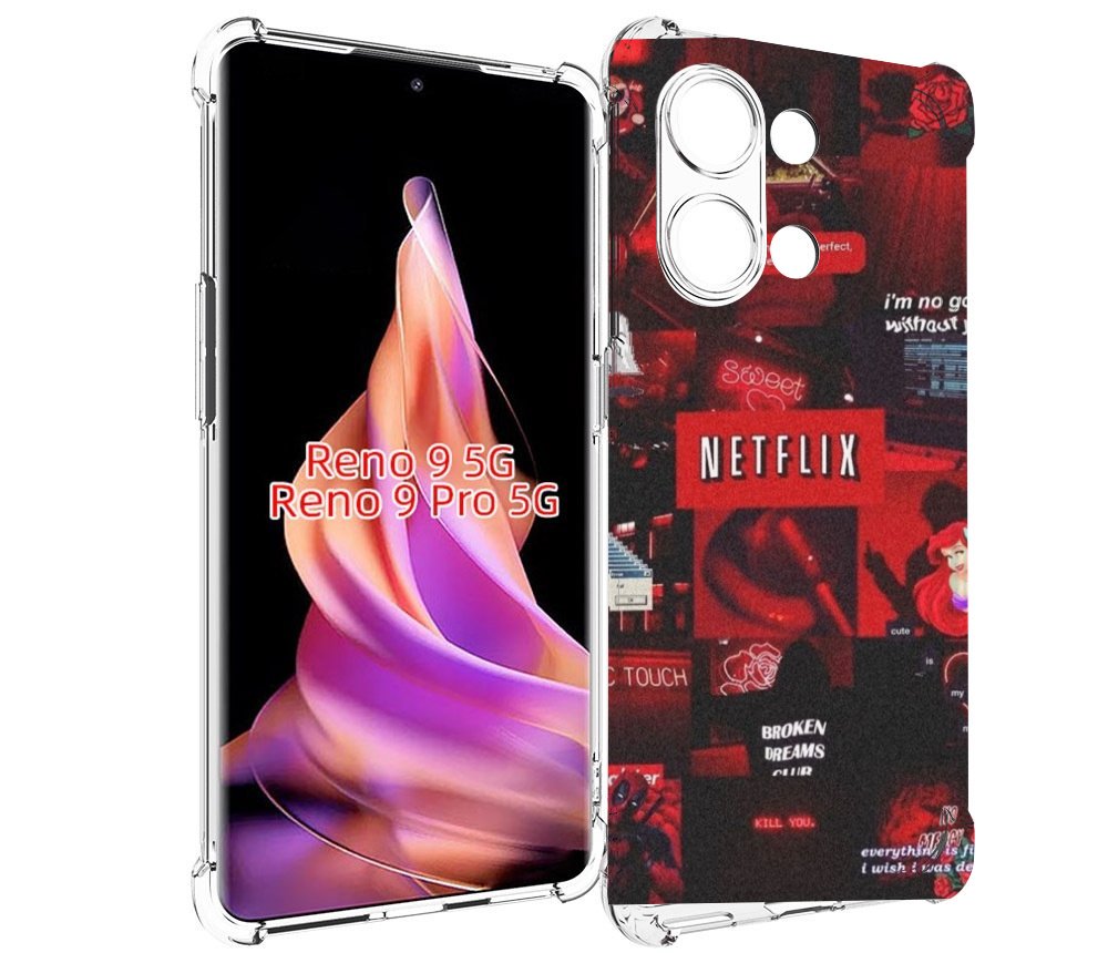 

Чехол MyPads Красные-проекты для Oppo Reno 9/Reno 9 Pro, Прозрачный, Tocco