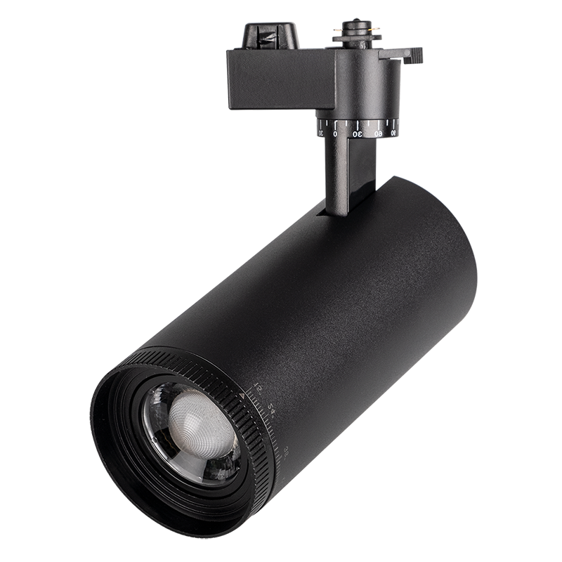 

Трековый светильник светодиодный Jazzway PTR 0728 ZOOM 28w 3000K BL чёрный, 5034358