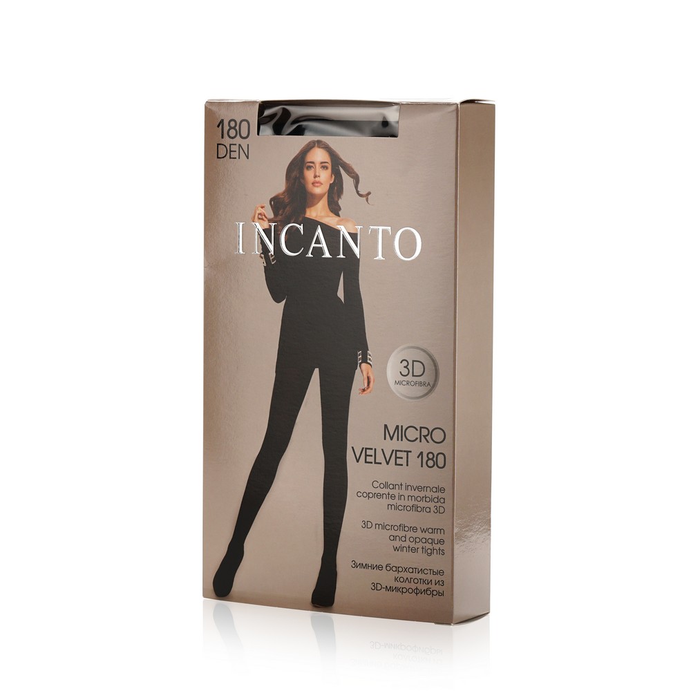 

Колготки женские Incanto Micro velvet черные, Черный, Micro velvet