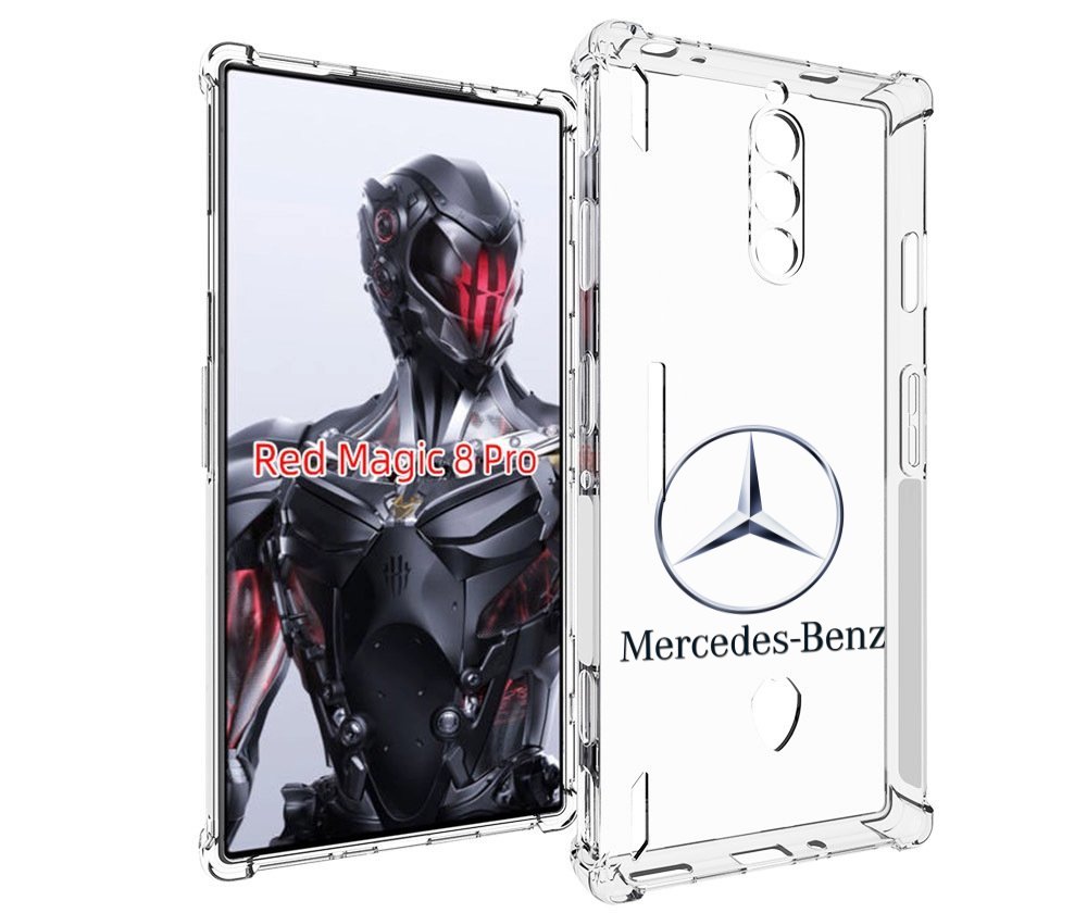 Чехол MyPads mercedes-7 мужской для ZTE Nubia Red Magic 8 Pro / Red Magic 8 Pro Plus