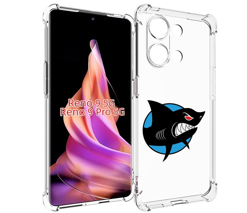 

Чехол MyPads Злая-акула для Oppo Reno 9/Reno 9 Pro, Прозрачный, Tocco