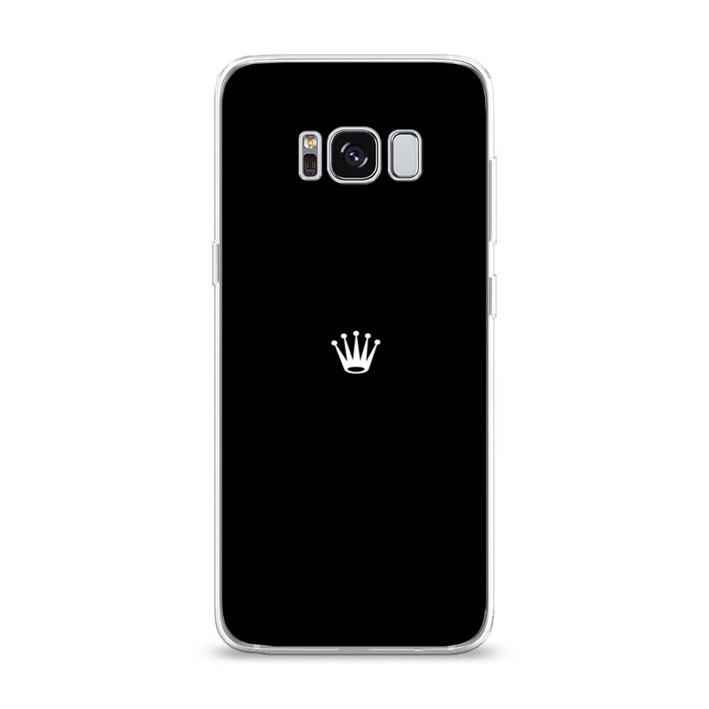 фото Чехол awog "белая корона на черном фоне" для samsung galaxy s8