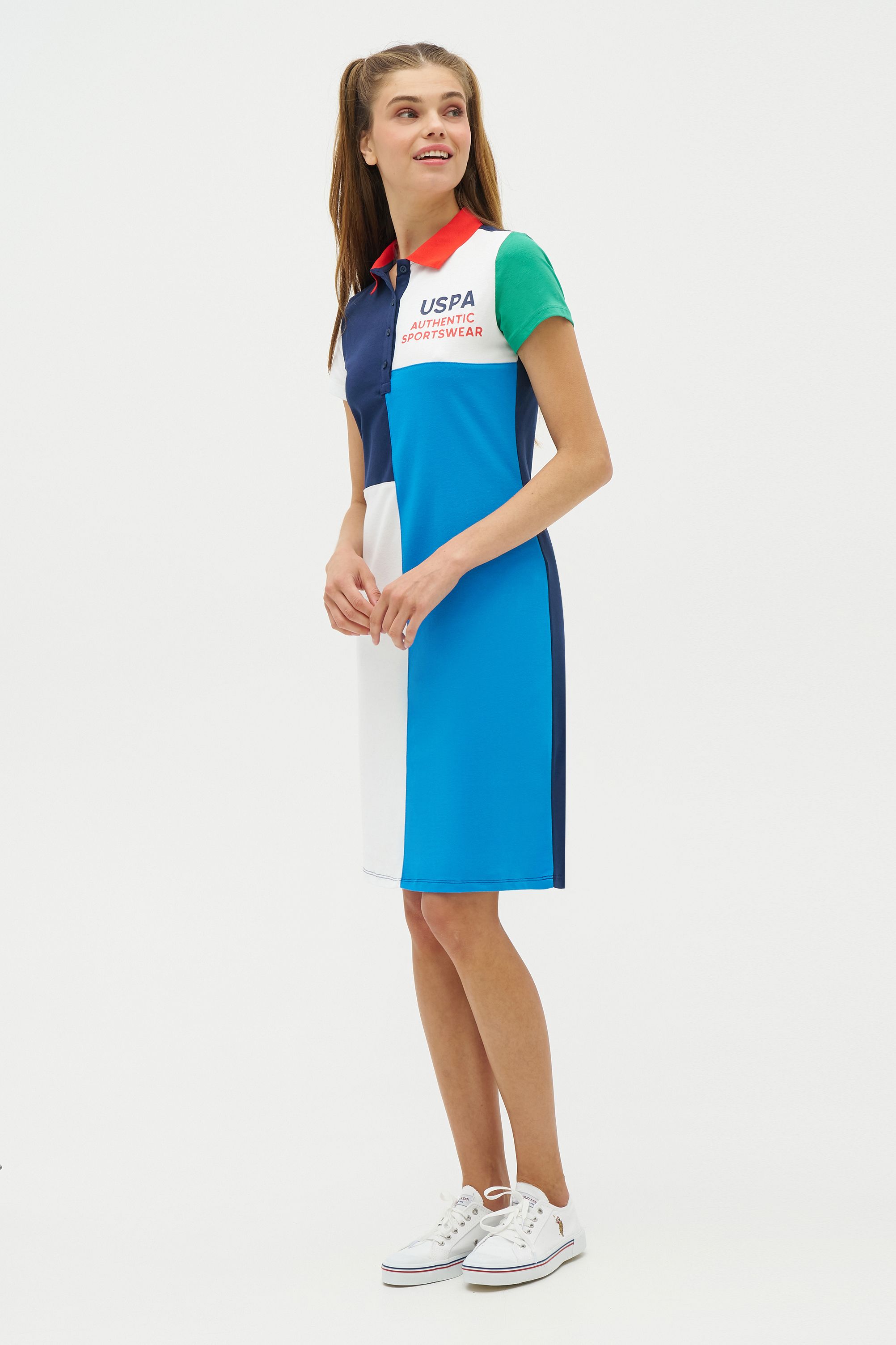 

Платье женское U.S. POLO Assn. G082SZ0750R-MER разноцветное L, Разноцветный, G082SZ0750R-MER