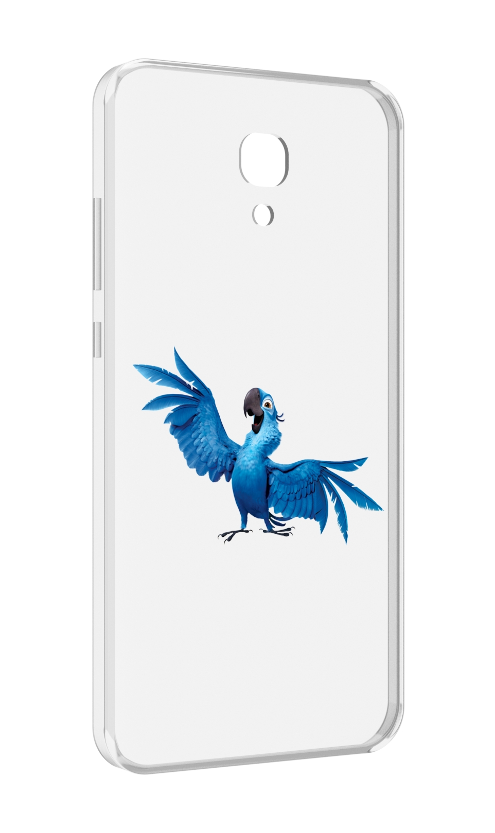 

Чехол MyPads голубой-попугайчик для Meizu M6 (M711Q), Прозрачный, Tocco