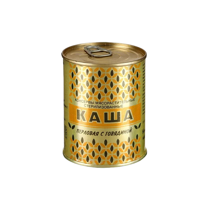 Каша перловая с говядиной Березовский МК, 4x340 г