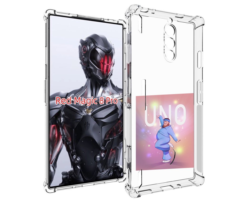 Чехол MyPads UNO-танцор для ZTE Nubia Red Magic 8 Pro / Red Magic 8 Pro Plus