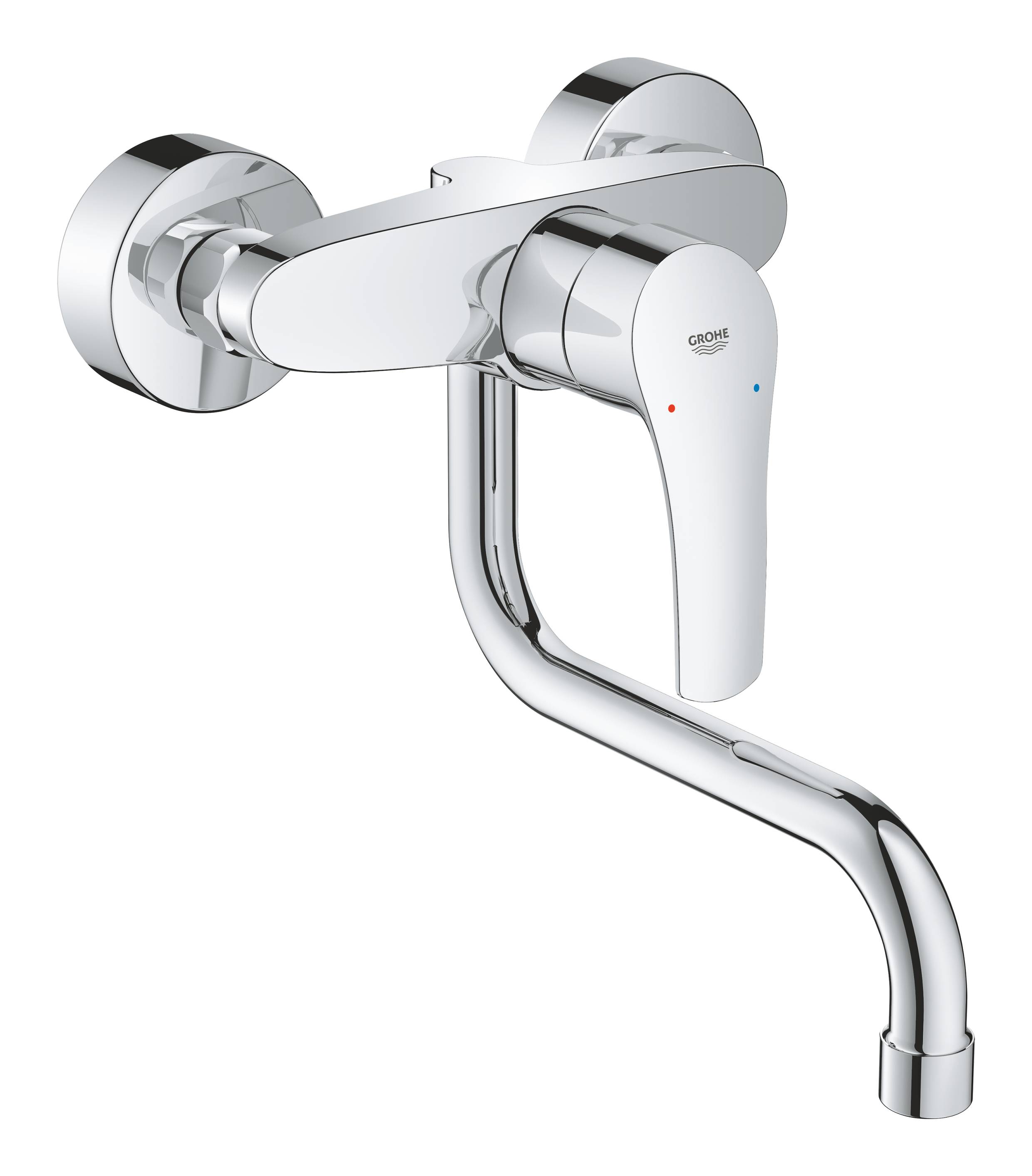 

Смеситель для кухни GROHE Eurosmart 2021, настенный, излив 217 мм, хром (31391003), Eurosmart 2021