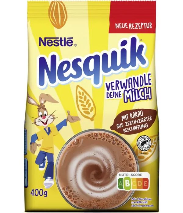 Какао-напиток быстрорастворимый Nesquik, 900 г (Германия)