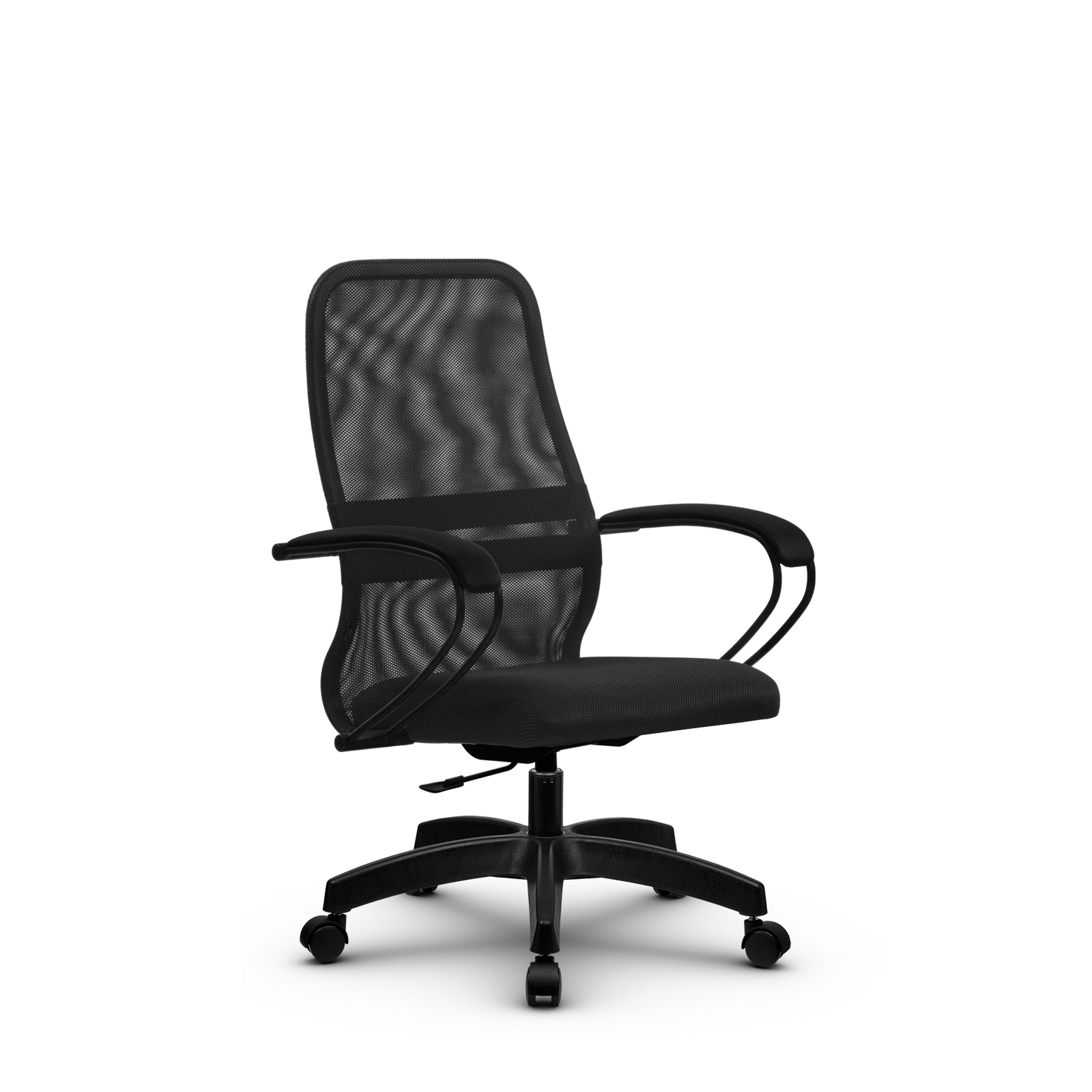 Кресло компьютерное SU-C-8/подл.130/осн.005 Темно-серый/Темно-серый