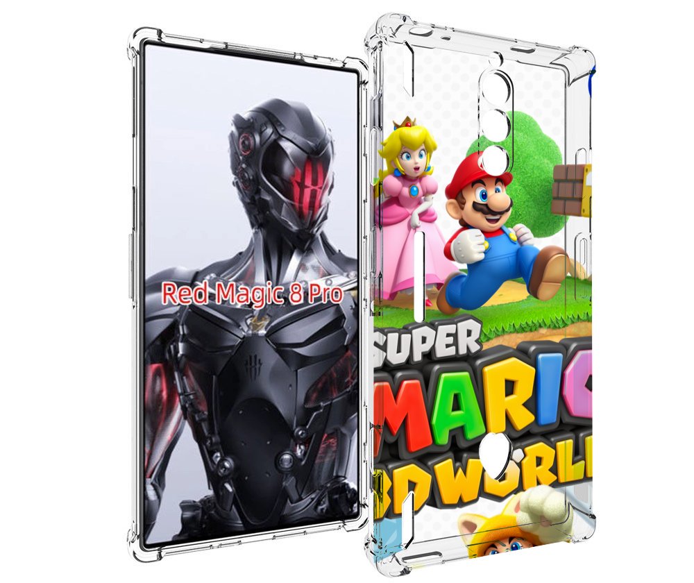 Чехол MyPads Super Mario 3D World для ZTE Nubia Red Magic 8 Pro / Red Magic 8 Pro Plus