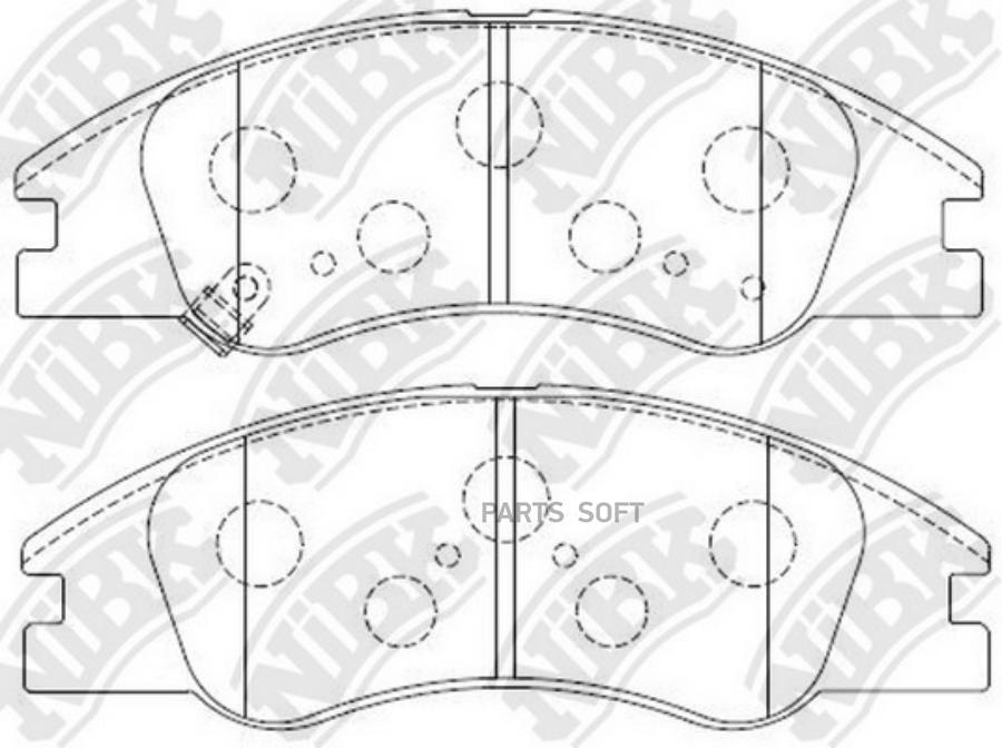 Тормозные колодки NiBK PN0060