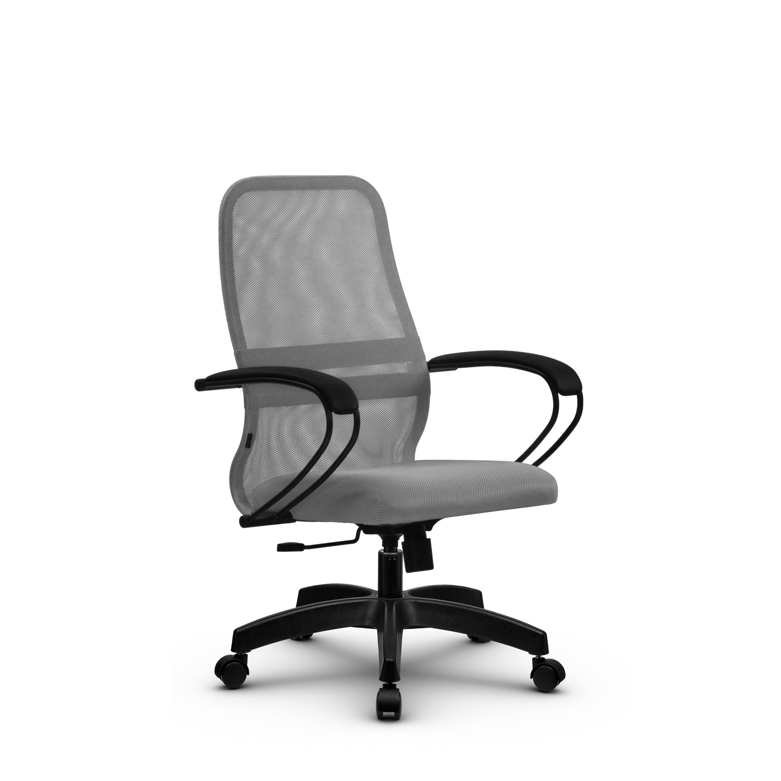 Кресло компьютерное SU-C-8/подл.130/осн.001 Светло-серый/Светло-серый