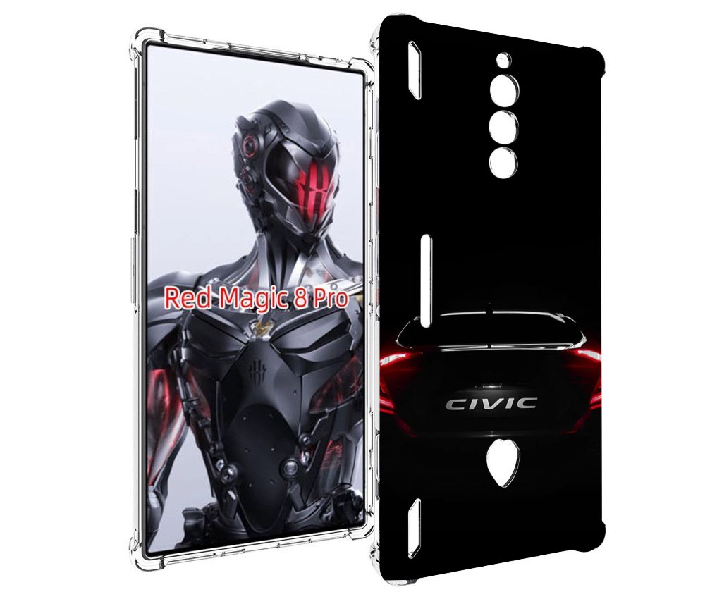 Чехол MyPads honda хонда 2 для ZTE Nubia Red Magic 8 Pro / Red Magic 8 Pro Plus