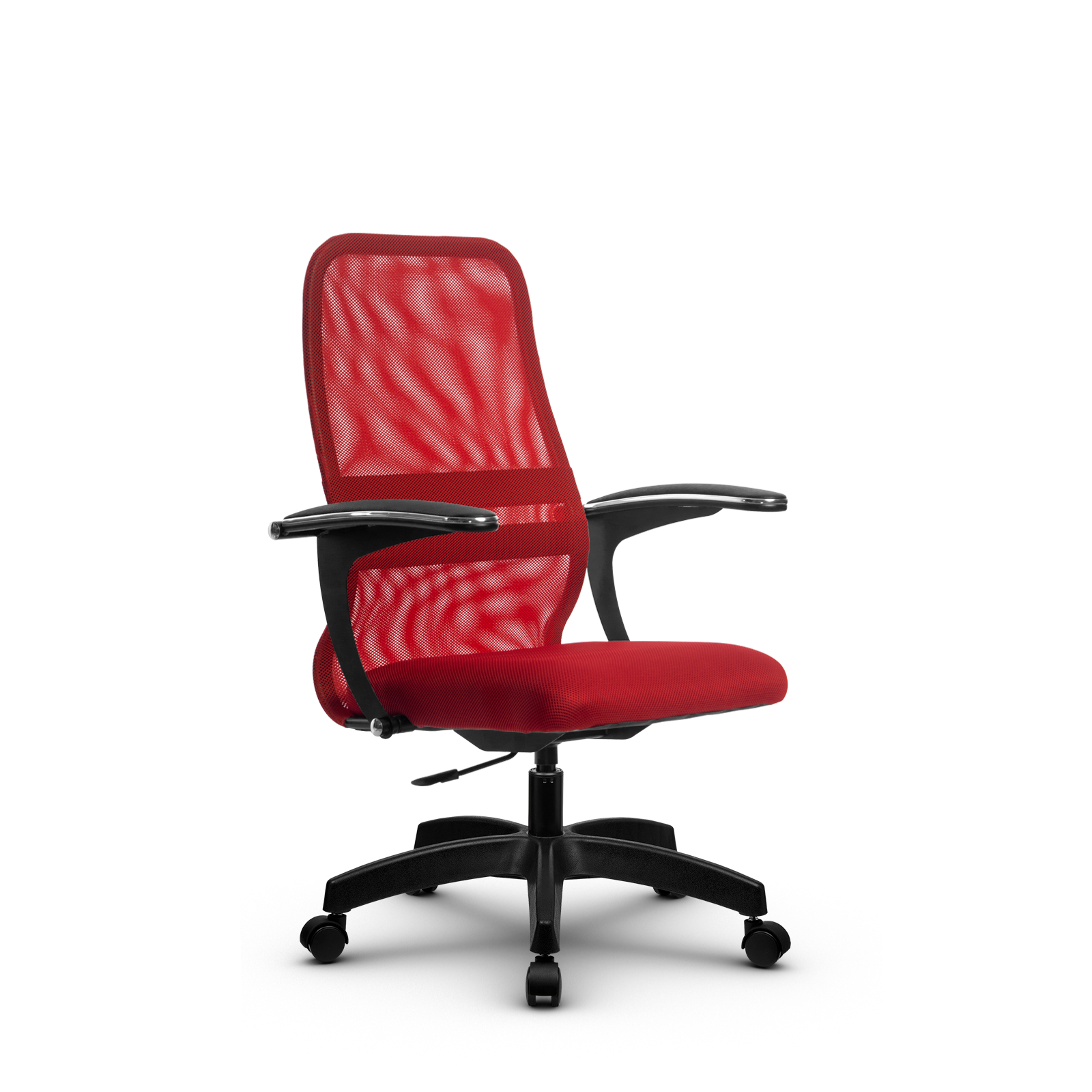 Кресло компьютерное SU-C-8/подл.160/осн.005 Красный/Красный