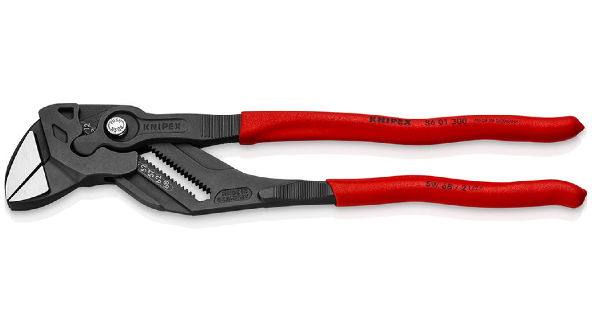 

Строительные клещи Knipex KN-8601300SB переставные-гаечный ключ, зев 68 мм, длина 300 мм, KN-8601300SB