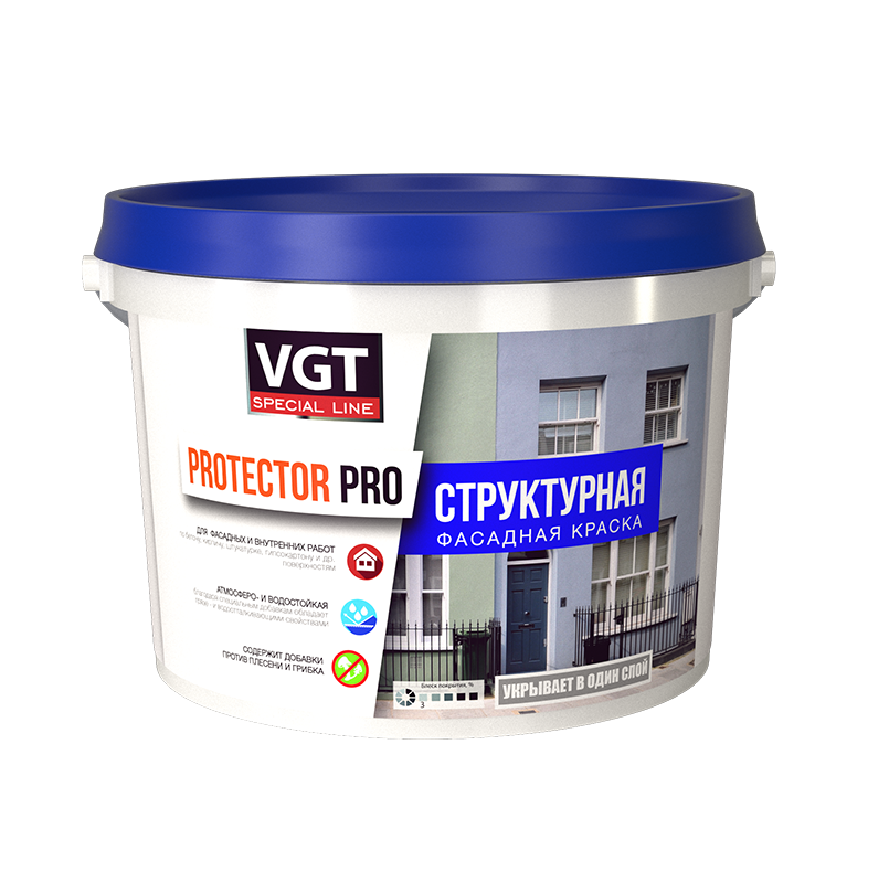 

Краска структурная "ProtektorPRO", 15кг, Белый