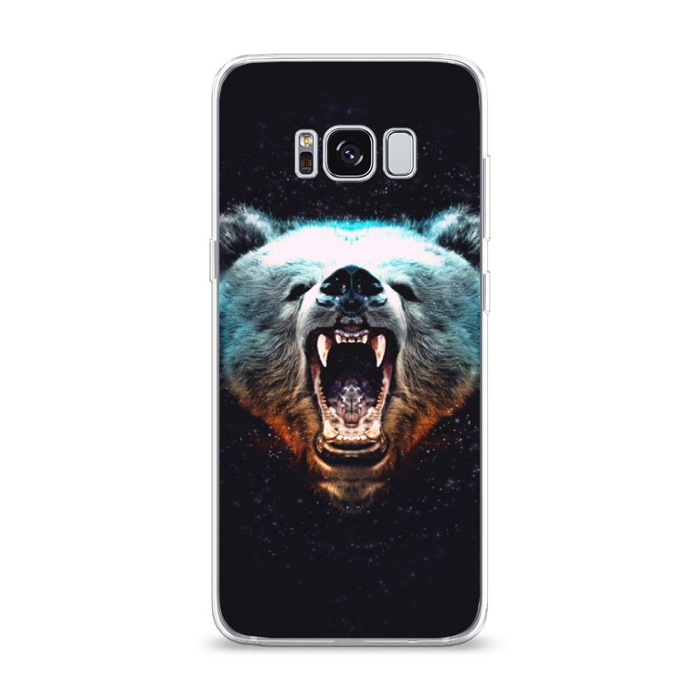 

Чехол Awog на Samsung Galaxy S8 "Медведь", Коричневый;голубой;черный, 24750-2