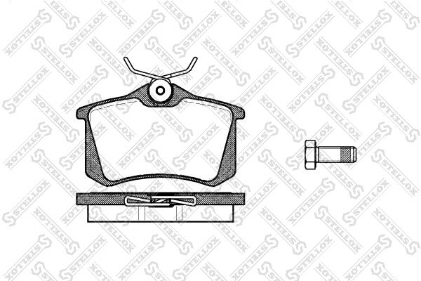 

Тормозные колодки Stellox задние дисковые 274010bsx