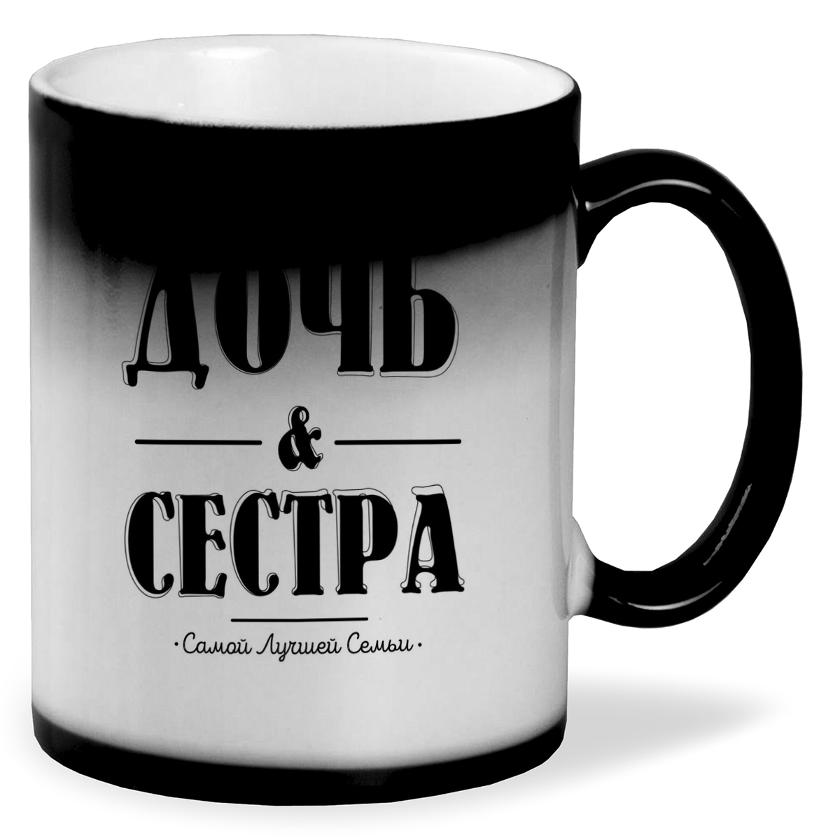 

Кружка CoolPodarok Счастливая дочь и сестра