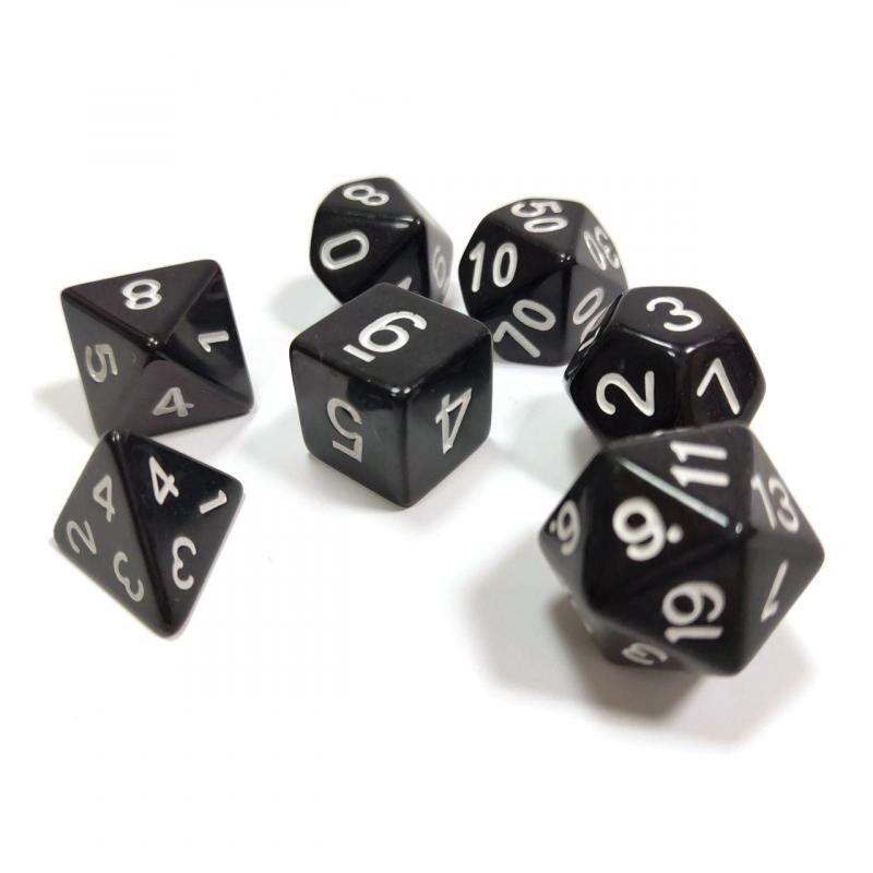 фото Набор из 7 кубиков для ролевых игр zvezda черный