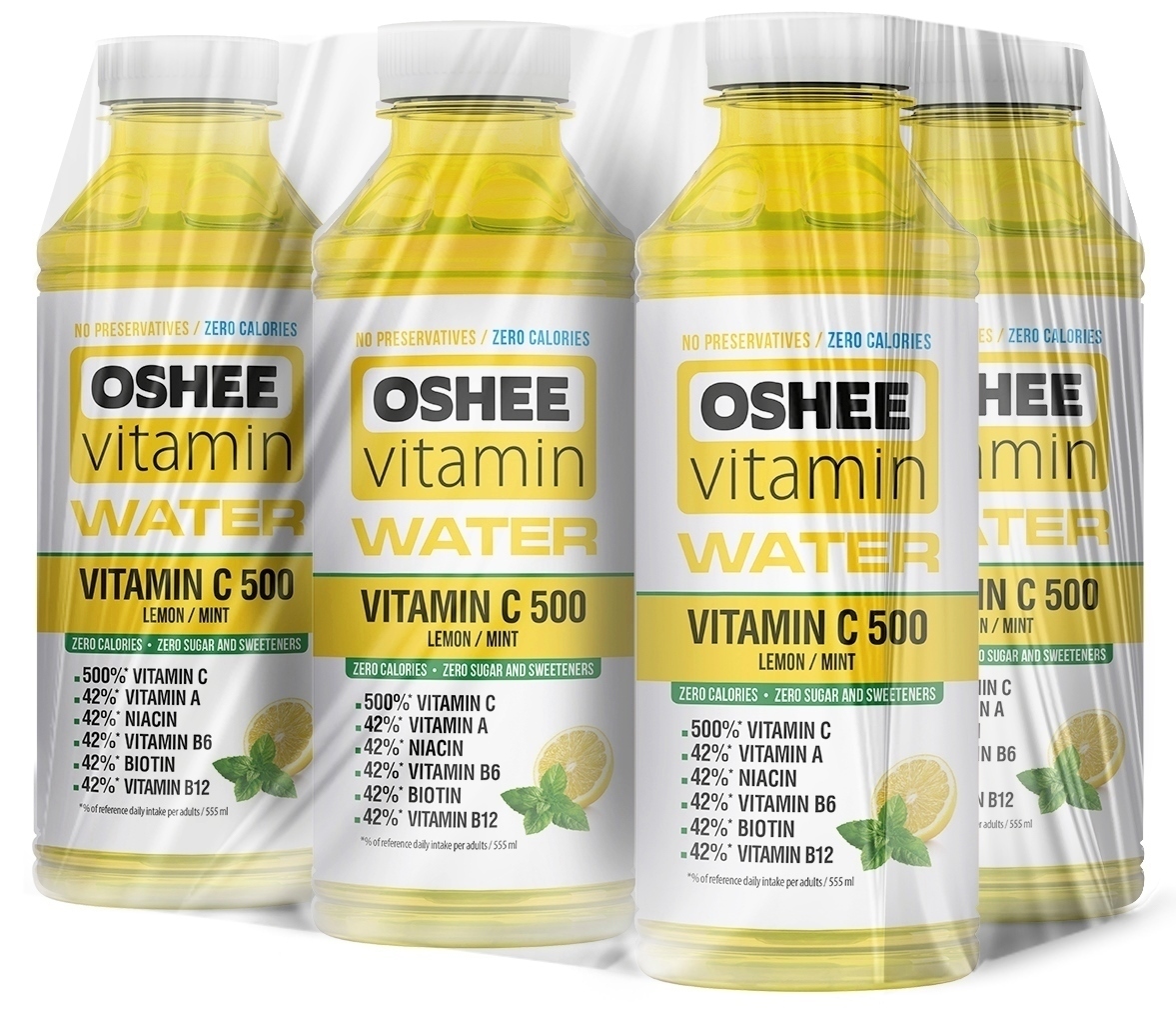 Вода витаминизированная Oshee мята и лимон, 0,56л х 6шт