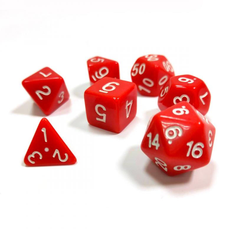 фото Набор из 7 кубиков для ролевых игр zvezda красный
