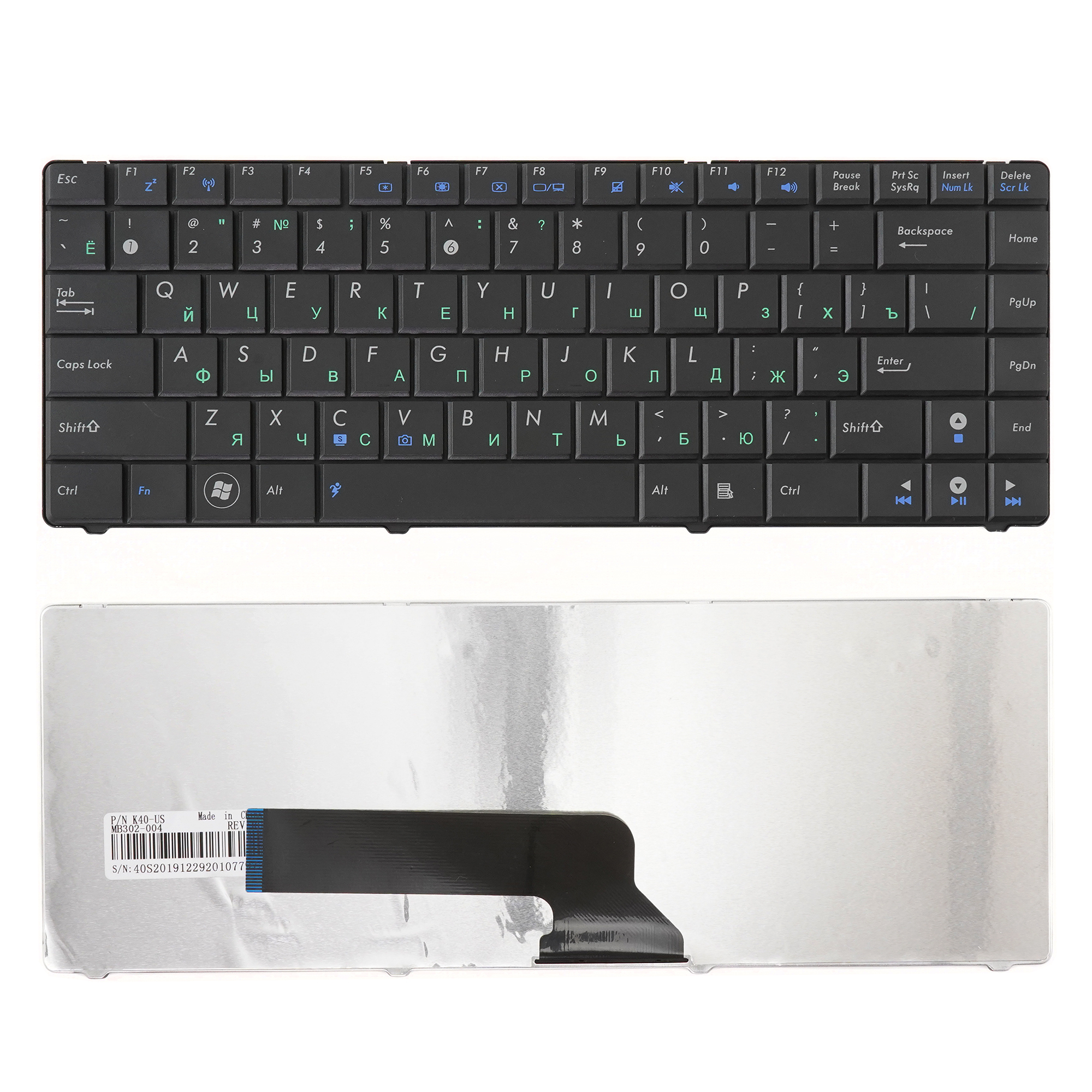 

Клавиатура для ноутбука Asus K40, P81, F82, V090462AS1