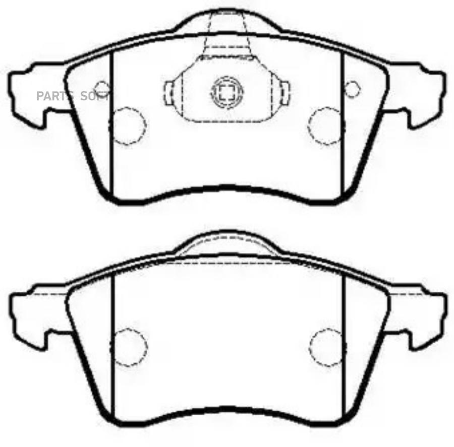 HSB HP8540 Колодки тормозные дисковые VW: T-4 (15INCH) 90- 1шт